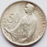 564 Cehoslovacia 50 korun 1947 Slovak Uprising km 24 argint, Europa