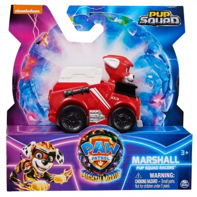 Patrula Catelusilor Pup Squad Racers Vehicul Metalic Marshall Scara 1:55 foto