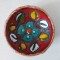 Farfurie ceramica mica, semnata pe fata MERAN (prin zgrafitare), 9cm diametru x 4cm inaltime
