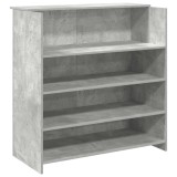 Birou de receptie Gri beton 100x50x103,5 cm Lemn prelucrat