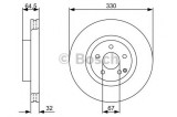 Disc Frana Ventilata Bosch Mercedes E-Class T-Model (S211) 2003-2009, 330mm, 5 gauri, cod: 0 986 479 332
