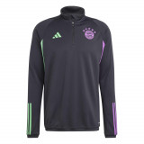 Bluză cu fermoar scurt Fotbal Replică BAYERN Munich 23/24 Adulți, Adidas