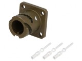 Conector militar 10SL soclu tată 3 pini