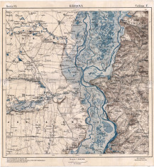 Harta militara romaneasca Har?ova, 1914, Serviciul Geografic al Armatei foto