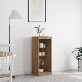 VidaXL Comodă cu Lumini LED Stejar Artisan 41x37x100 cm