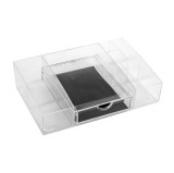 Organizator produse cosmetice din plastic cu doua niveluri, coso, 32x20x10 cm