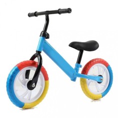 Bicicleta de echilibru fara pedale, pentru copii intre 2 si 5 ani ALBASTRU foto