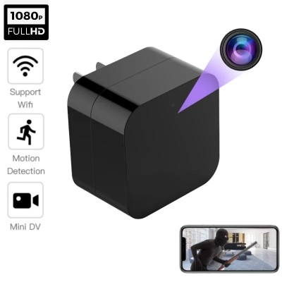 Camera Spion WIFI,USBW-IR Ascunsa in Incarcator USB, FHD ,Vedere Nocturna foto
