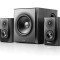 BOXE EDIFIER 2.1, RMS: 150W (2 x 25W, 2 x 15W, 1 x 70W), bluetooth, telecomanda wireless, volum, bass, treble, optical, black, &quot;S351DB-BK&quot; (timbru ver