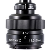 Cumpara ieftin Obiectiv Manual Mitakon Creator 20mm F2 FF 4.5X Super Macro