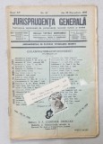JURISPRUDENTA GENERALA , PUBLICATIUNE SAPTAMANALA DE JURISPRUDENTA REZUMATA ROMANA SI STREINA , NR. 37, 1937