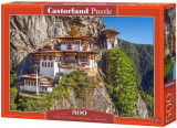 Puzzle 500 piese View of Paro Taktsang Bhutan, castorland