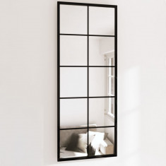 vidaXL Oglinzi de perete, 2 buc., negru, 100x40 cm, metal