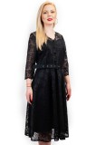 Cumpara ieftin Rochie Dama Eleganta Neagra Mary Cu Dantela - 4XL(48)