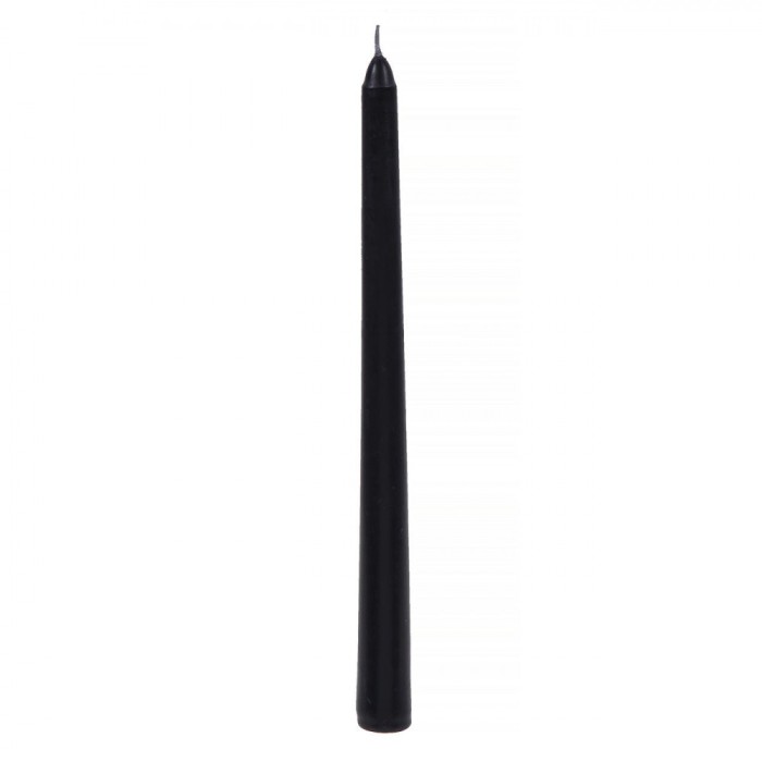 Lum&acirc;nare Sfeșnic, Negru, Parafină, 2x25cm