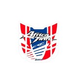 Protectie rezervor Honda Africa Twin Adventure Parts rosu cu albastru