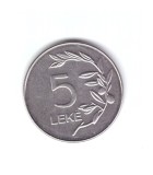 Moneda Albania 5 leke 2023, stare foarte buna, curata
