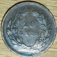 Portugalia - moneda de colectie - 20 reis 1892 - Carlos I - foarte frumoasa !