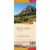 Metaliferi - Harte de drumetie - Wanderkarte - Hiking Map M 1:90.000