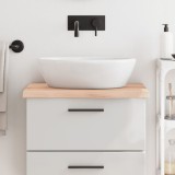 VidaXL Blat de baie, 60x50x(2-4) cm, lemn masiv netratat