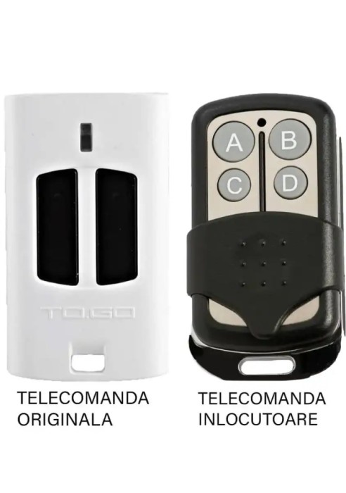 Telecomanda 2 butoane frecventa 433.92MHz Beninca WP2 compatibila cu originalul (802)