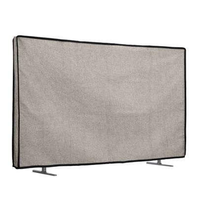 Husa de in Kwmobile pentru televizor de 32 inch, Maro deschis, Textil, KWM0000250C002C foto