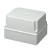 Doza aplicata patrata 240x190x160mm IP56 inalta pentru distributie jonctiune ABS rezistenta UV fara presetupe margini netede, Elettrocanali