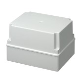 Doza aplicata patrata 240x190x160mm IP56 inalta pentru distributie jonctiune ABS rezistenta UV fara presetupe margini netede, Elettrocanali