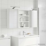 vidaXL Set dulap baie cu raft 3 pcs 100 x 10,5 x 50 cm Lemn compozit 3403688