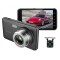 Camera Video Auto DVR Dubla FullHD Techstar? A17 Unghi 170? Display 4&quot;, Senzori Miscare si Night Vision