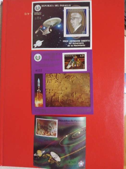 PARAGUAY, SPACE - COLIȚE MNH
