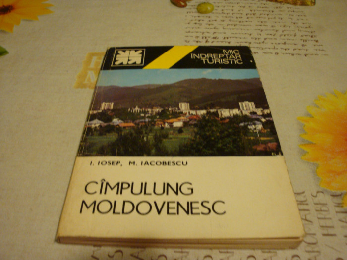 Mic indreptar turistic - Campulung Moldovenesc - 1978 - cu harta