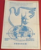 Program Gimnastica - Campionatele Internationale de Gimnastica ale ROMANIEI (Ploiesti 1989)