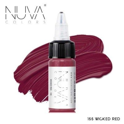 Tus Micropigmentare - NUVA Colors &amp;ndash; 15ml - 155 Wicked Red foto
