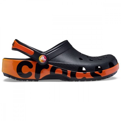 Saboti Crocs Classic Reflector Clog Negru - Black foto