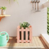 Jardinieră grădină design gard, 40x40x40 cm, lemn masiv douglas