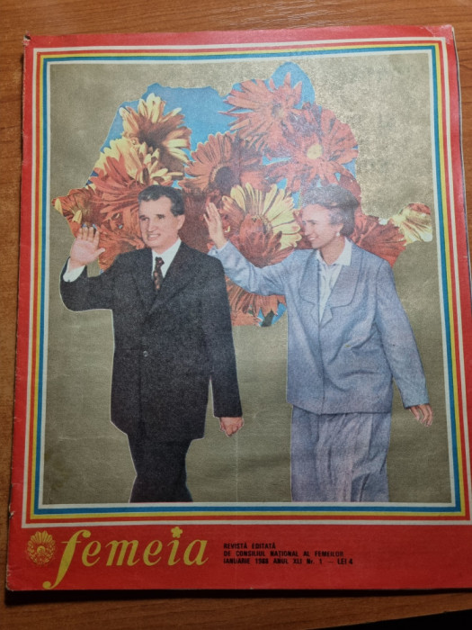 revista femeia ianuarie 1988-ziua de nastere a lui ceausescu