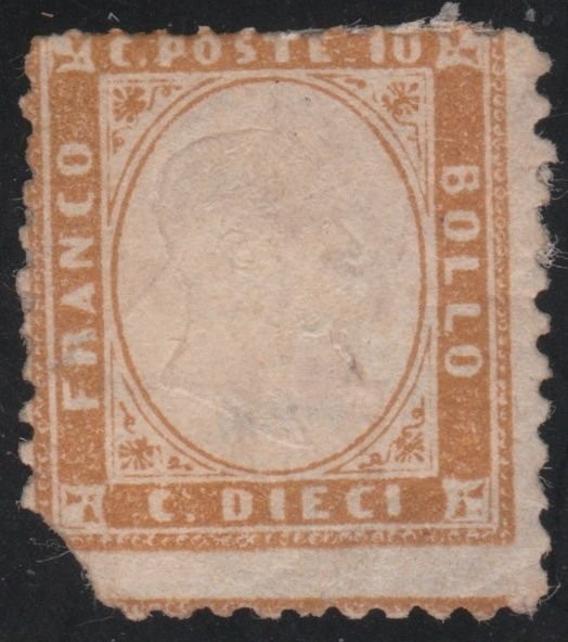 Italy 1862 Definitives King Viktor Emanuel II 10C Mi.9b c/v 8700 euro MH AM.294
