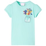 Cumpara ieftin Tricou pentru copii, verde mentă deschis, 104