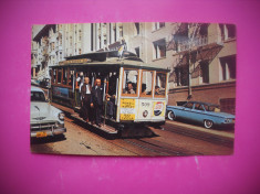 HOPCT 80333 TRAMVAI PE CABLU 1963 SAN FRANCISCO -SUA-STAMPILOGRAFIE-CIRCULATA foto