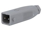 Conector dreptunghiular ST mufă tată 2 pini IP54