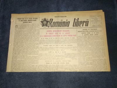 ZIARUL ROMANIA LIBERA 13 AUGUST 1950 ARTICOL COREEA foto