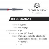 Cumpara ieftin Bit diamantat, con rotunjit, rosu, 850/014 R, Global Fashion