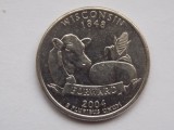 Quarter Dollar USA 2004 Wisconsin, Moneda Colecție, Numismatică Statele Unite