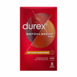 Prezervative Durex Gef&uuml;hlsecht XXL, 8 buc