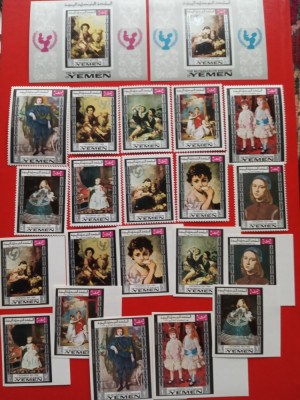 YEMEN, PICTURI - COLIȚE IMPERF. + SERIE COMPLETĂ PERF./IMPERF. MNH foto