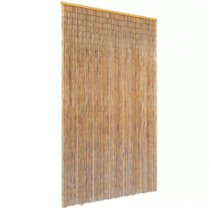 Perdea de usa pentru insecte, bambus, 120x220 cm foto