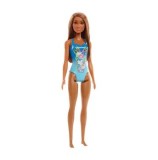 Cumpara ieftin Papusa Barbie satena, cu costum de baie albastru