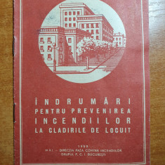 brosura - indrumari pentru prevenirea incendiilor la cladirile de locuit 1959