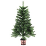 vidaXL Brad de Crăciun artificial, ace cu aspect natural, 65 cm, verde